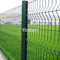 중국 3D 검술하는 굽은 PVC에 의하여 입히는 용접된 철망사, 공항을 위한 금속 방호벽 패널 협력 업체