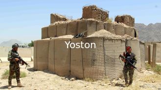 중국 밀 돌망태 메시 Hesco 모래 부대 담 요새 장벽 충분한 양 벽 육군 보호 협력 업체